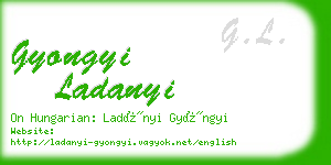 gyongyi ladanyi business card